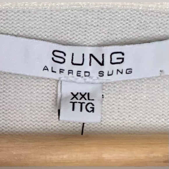 SUNG by Alfred Sung - Off White Open Front Cardigan - XXL (see measurements) - Picture 9 of 11